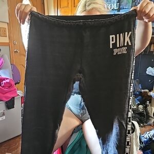 PINK Victoria's Secret Kids Black Leggings